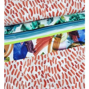 Viscose tricot paneel verf kwast vegen